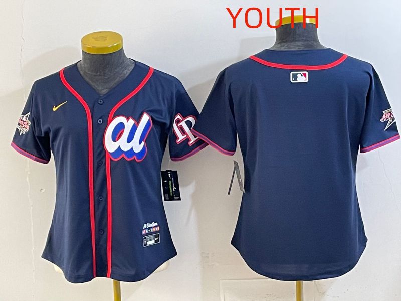 Youth 2025 Tampa Bay Rays Blank Drak Blue All star Nike MLB Jersey style 01->youth mlb jersey->Youth Jersey